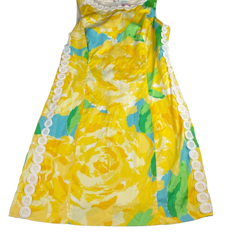 Lilly Pulitzer Mila Shift Dress Sun Glow Mini Dress Size 2